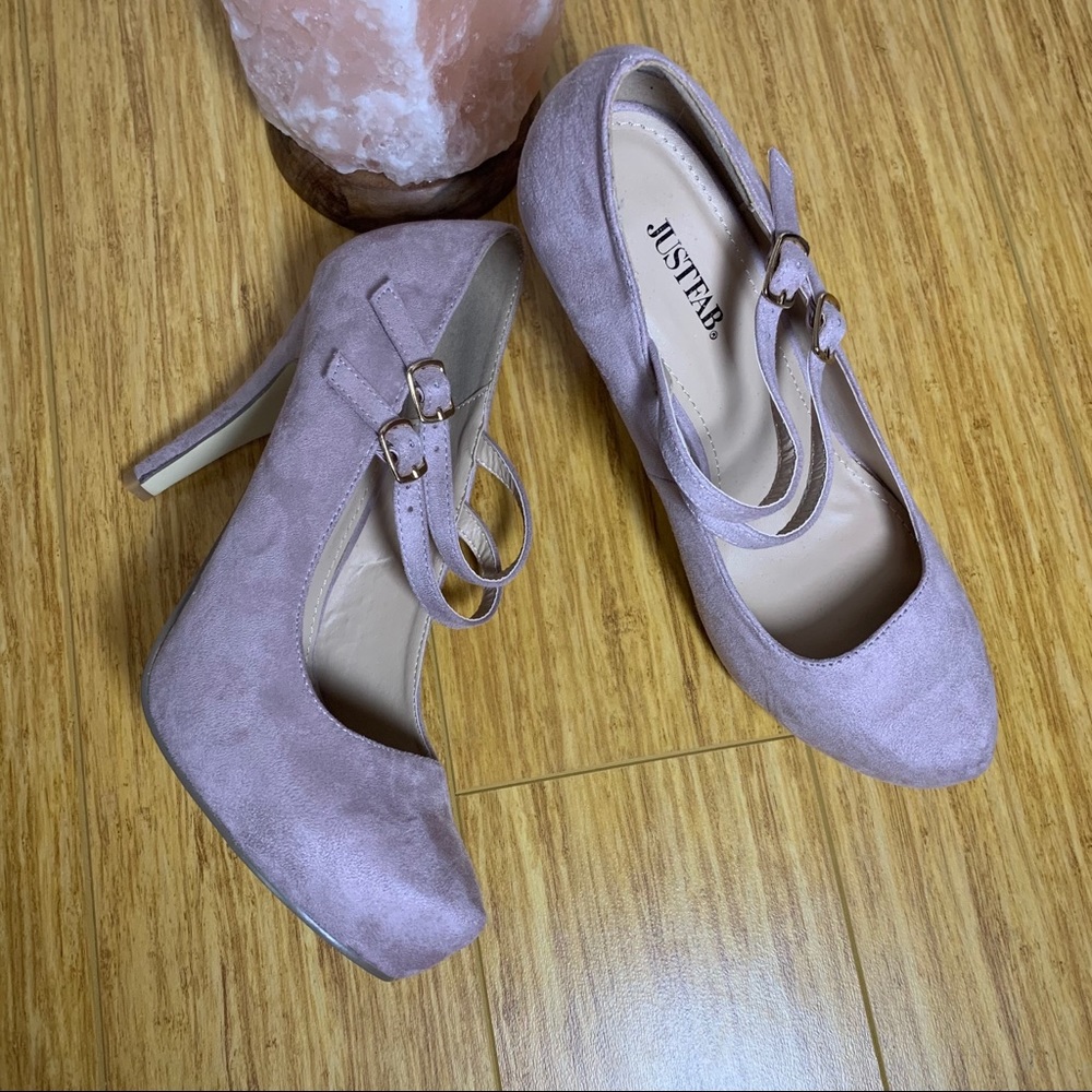 JustFab Muave Suede-like Pumps size 8.5